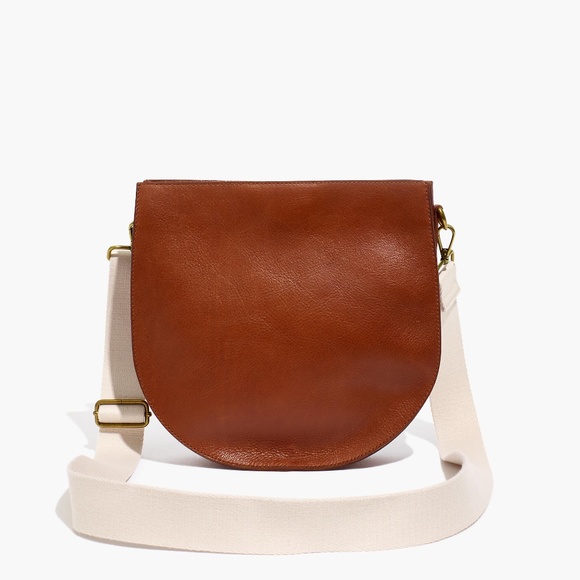 Madewell Handbags - New MADEWELL The Transport Saddlebag MONOGRAM "ETK"